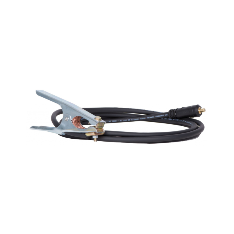 KIT CABLE PINCE DE MASSE 200A 3M 25mm² connecteur 10/25
