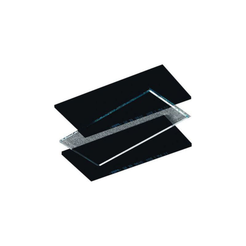 Verre teinté et blanc lot de 5