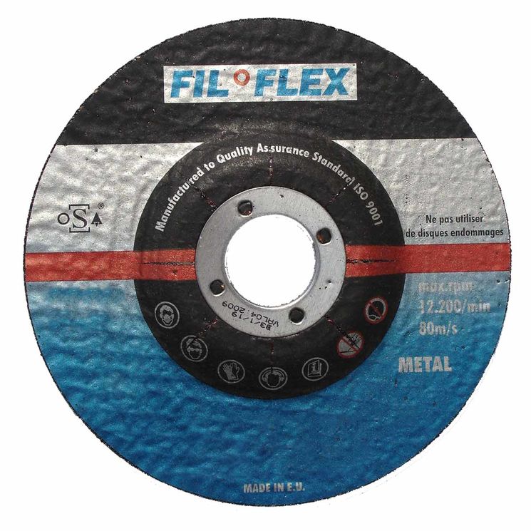 Disque à tronçonner 230x2.0mm plat acier / inox FILFLEX x5 pcs