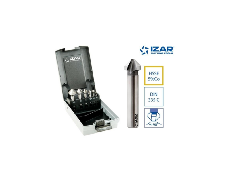 Coffret fraises à noyer 90° HSS 5% Cobalt 6 pcs - 2575